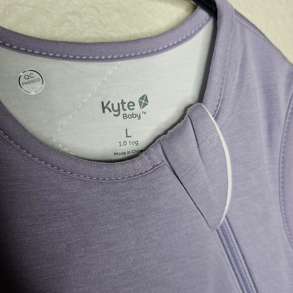 NWT kyte baby purple sleep sack full zip sleep bag size Large - Picture 4 of 5